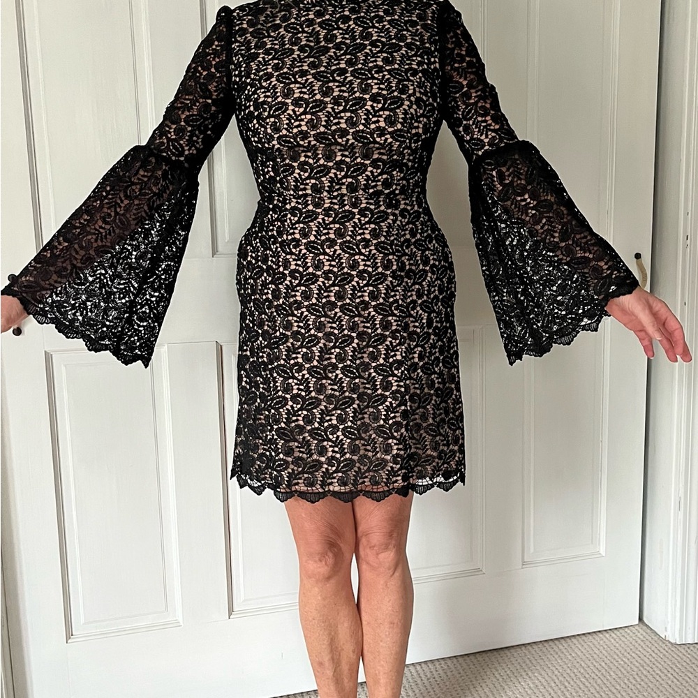 Elegant Black Lace Dress